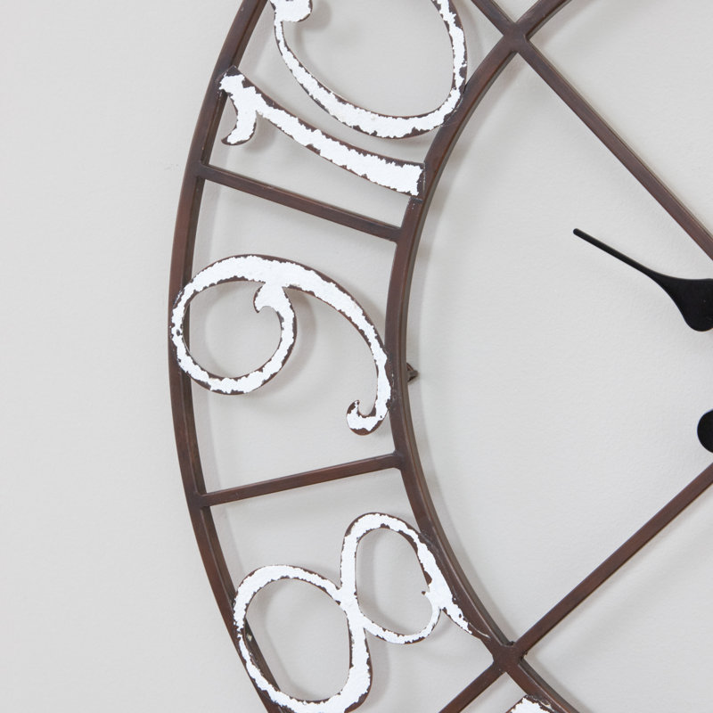 Ophelia & Co. Easterwood Metal Wall Clock & Reviews Wayfair